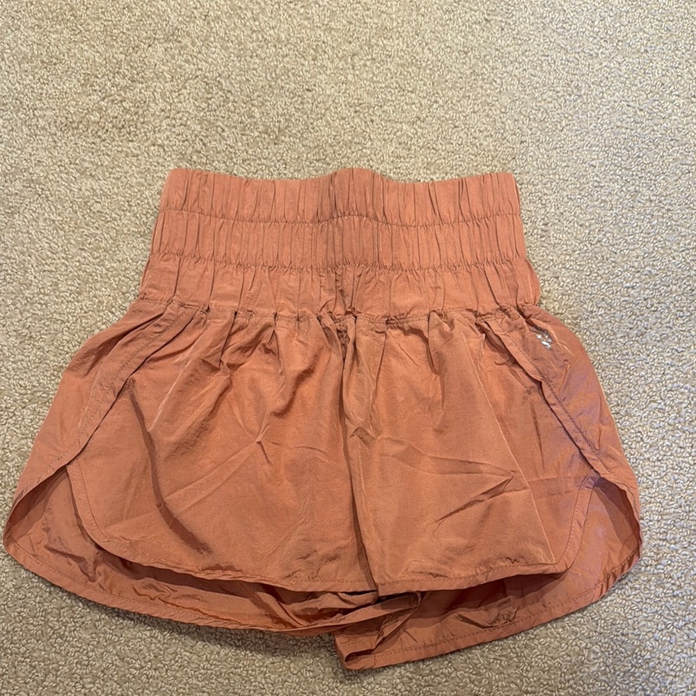 Women's High-Waisted Tan Shorts
